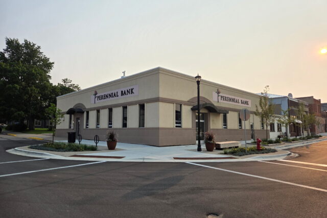 outside of the Winthrop Bank branch